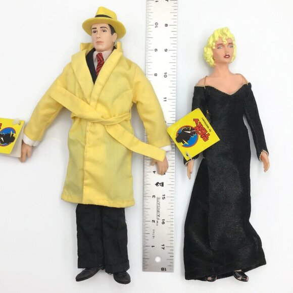 Dick Tracy & Breathless Mahoney Applause Dolls 9" Disney Beatty Madonna w/ Tags - Picture 8 of 10